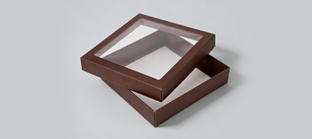 Lid and Base Box with Windows